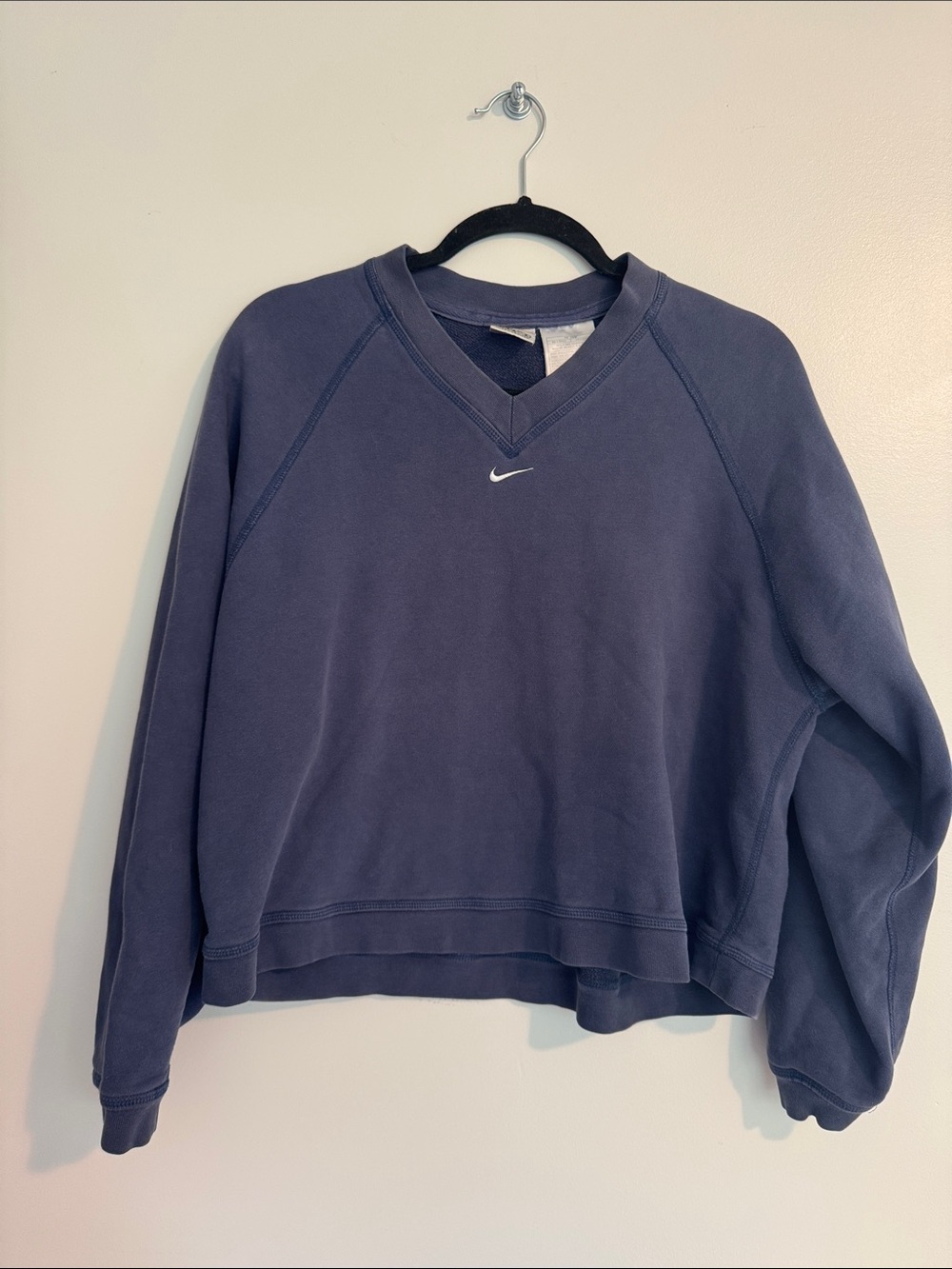 Nike Women's V-Neck Sweatshirt in Navy